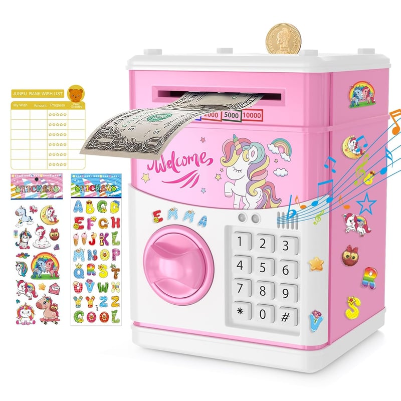 Unicorn Electronic Piggy Bank for Girls - Birthday Gift