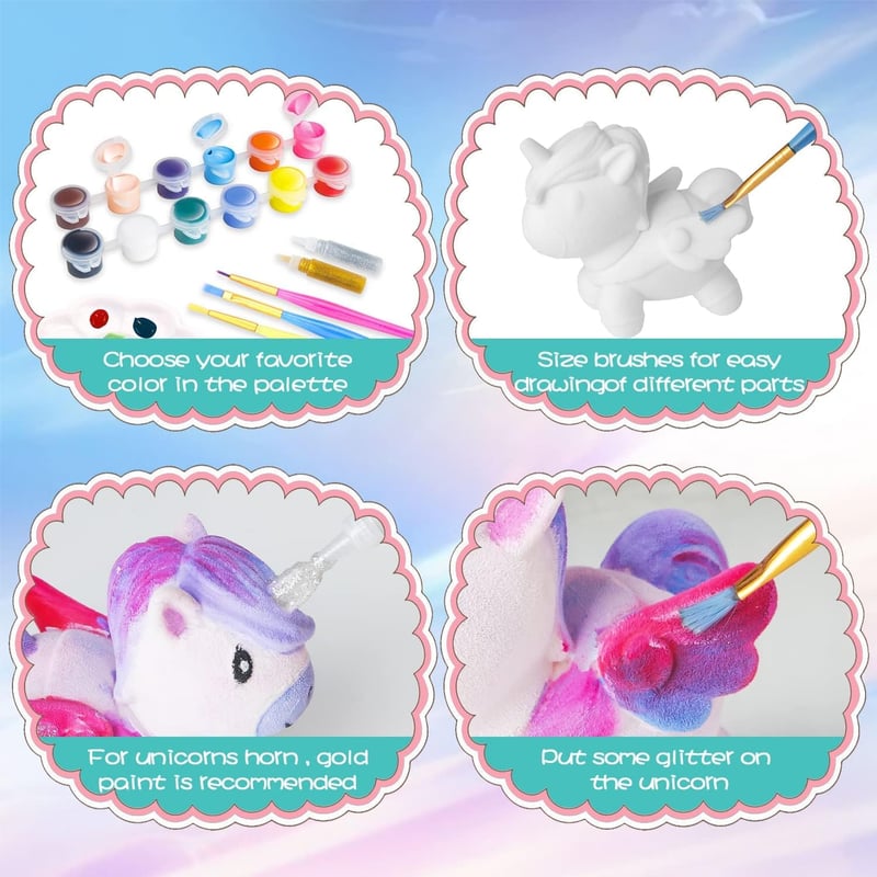 Unicorn Painting Kit - DIY Arts & Crafts Gift for Girls