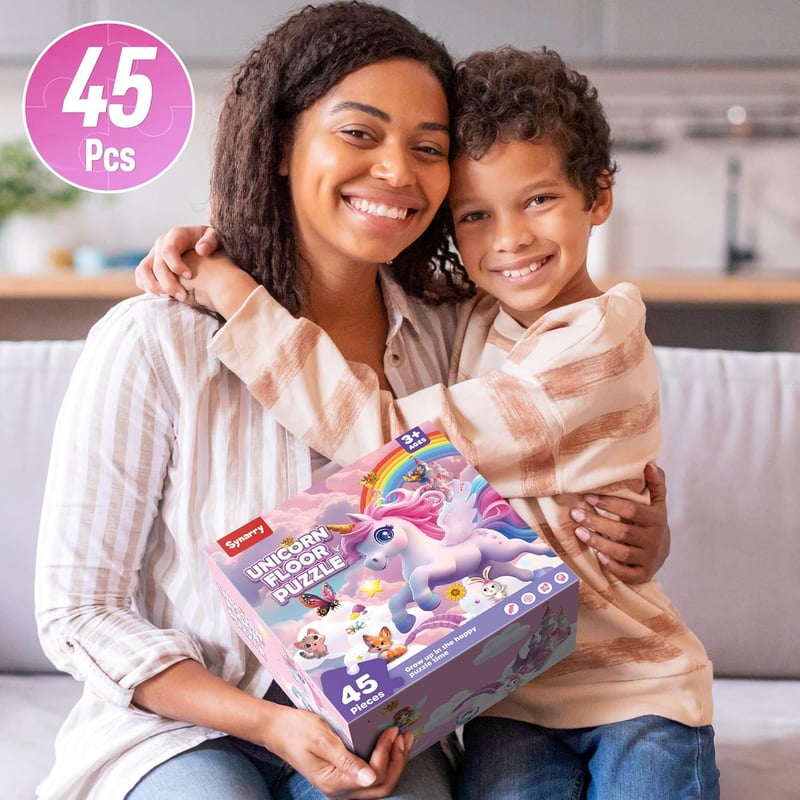Unicorn Floor Puzzle - 45 Large Pieces for Kids Ages 4-8