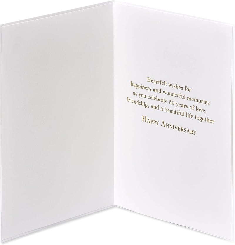 50th Anniversary Card for Couples - Wonderful Memories