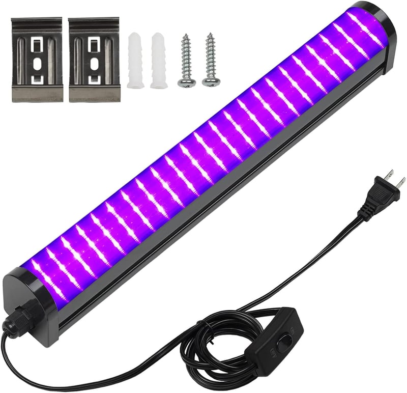 25W LED Black Light Bar - UV Glow Party Lighting