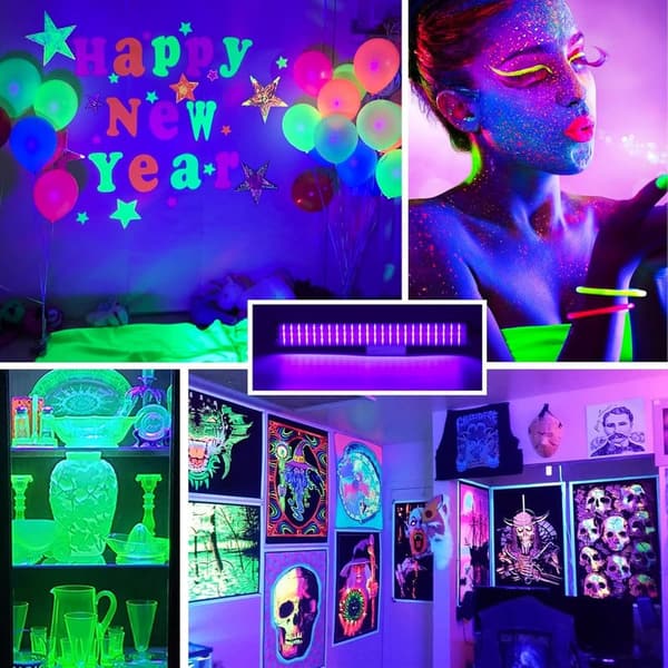 25W LED Black Light Bar - UV Glow Party Lighting