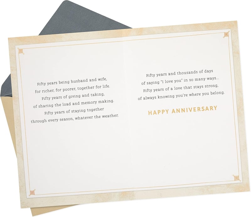 50th Anniversary Card (Golden Birthday)