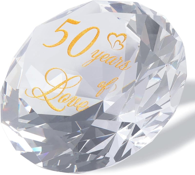 50th Anniversary Laser Carved Keepsake for Couples