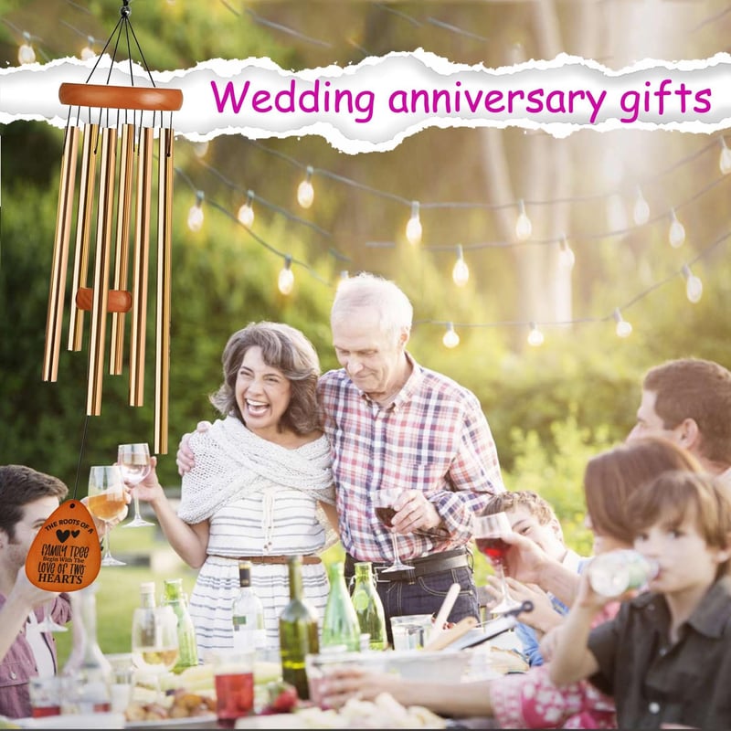 50th Anniversary Wind Chimes for Couples - 35
