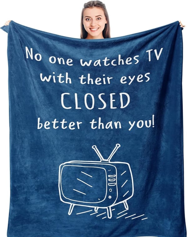 Humorous Birthday Blanket Gift for Men, 50