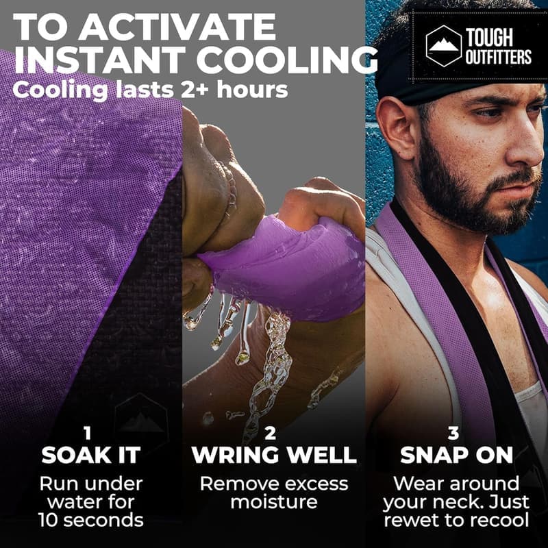 Cooling Towel for Extreme Heat - Versatile Neck & Face Wrap