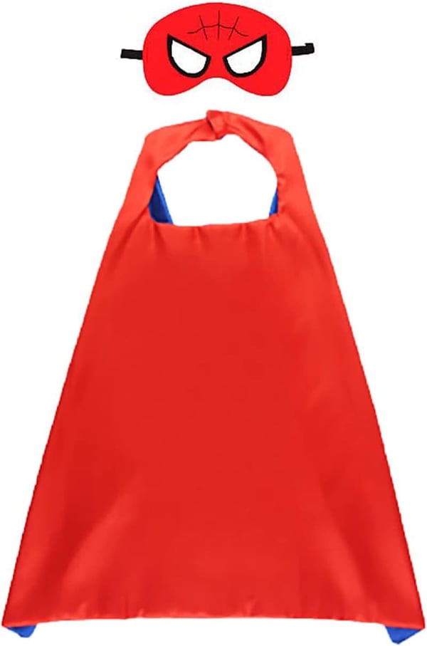 Kids' Superhero Cape and Mask Costume for Ages 3-9