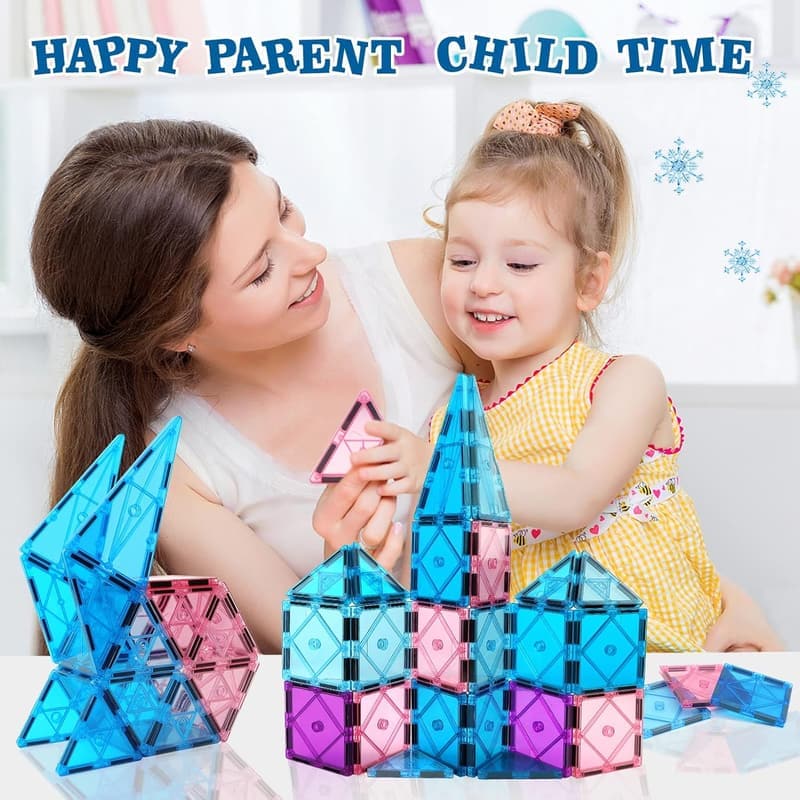 Magnetic Building Blocks for Kids Age 3-8 - Princess Castle Set