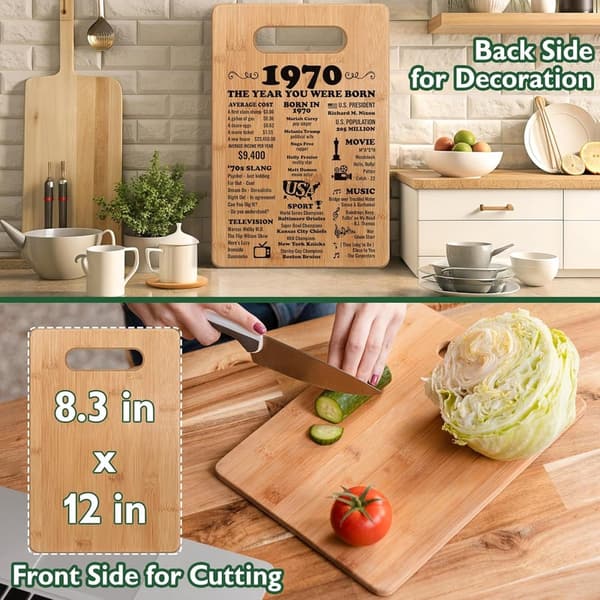 55th Birthday Personalized Cutting Board Gift for Him/Her