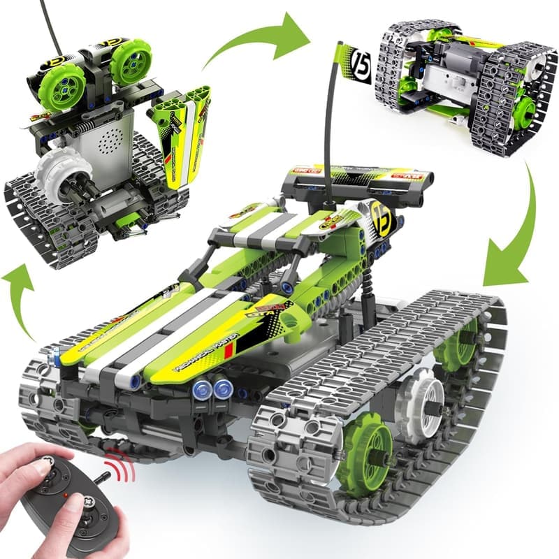 3in1 Stunt Racer Building Kit - Remote Control RC Car for Kids