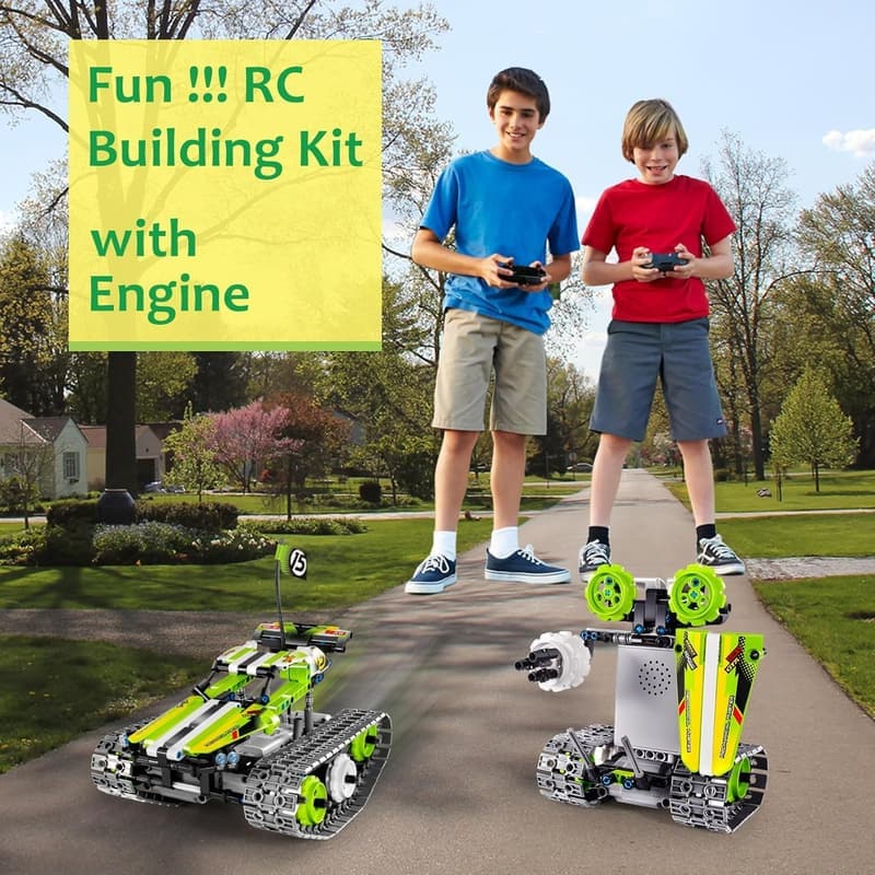 3in1 Stunt Racer Building Kit - Remote Control RC Car for Kids