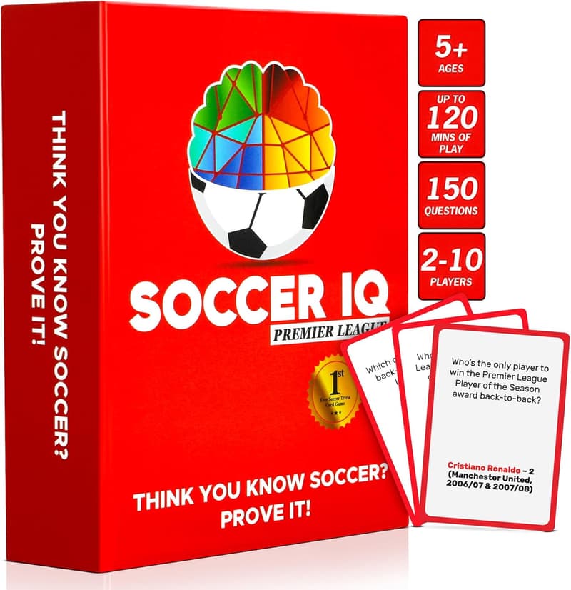 Premier League Trivia Card Game - 150 Questions for Soccer Fans