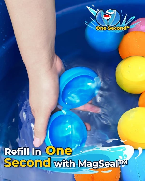 Summer Water Balloons for Kids - Reusable & Quick-Fill (10-Pack)