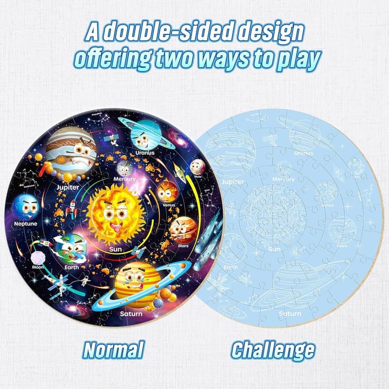 Solar System Jigsaw Puzzle - 70 Large Pieces for Ages 4-8