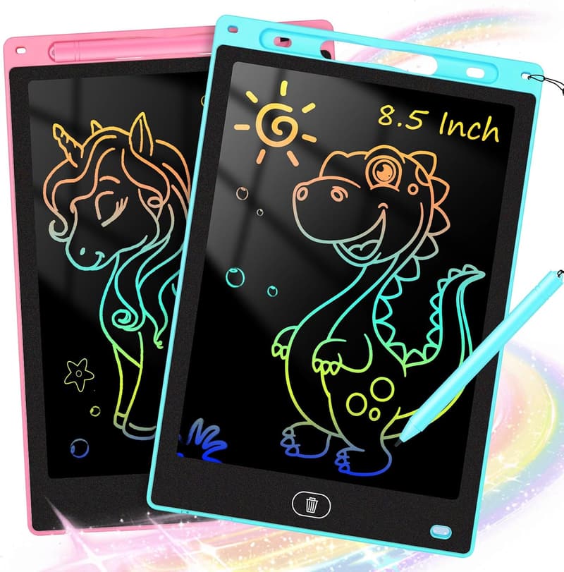 8.5-Inch LCD Writing Tablet for Kids - 2-Pack