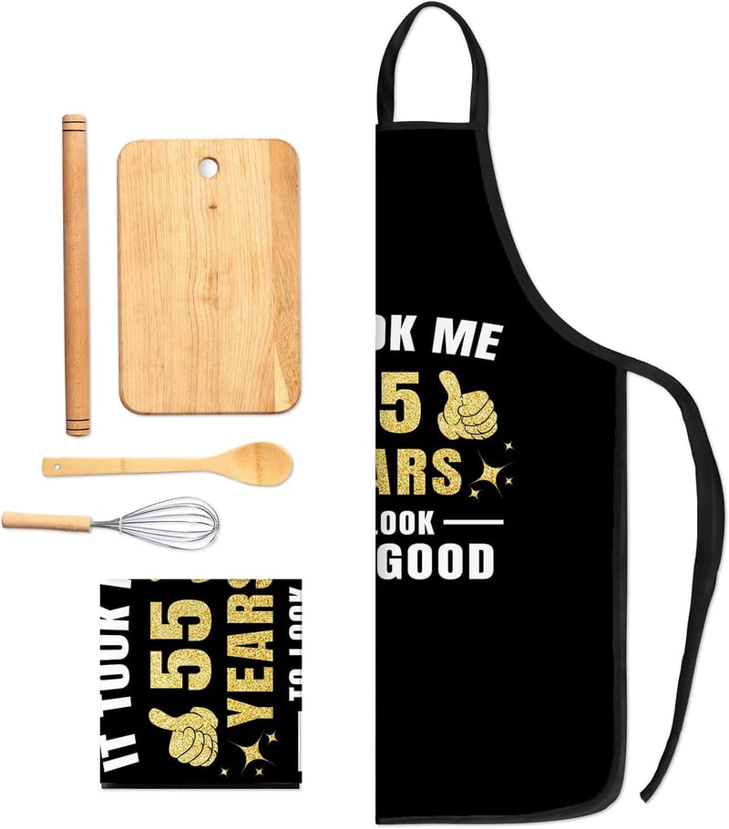 Funny Chef Apron for Milestone Birthdays - Gifts for Couples
