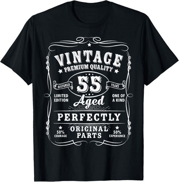 55th Birthday Funny T-Shirt for Men - Vintage Style