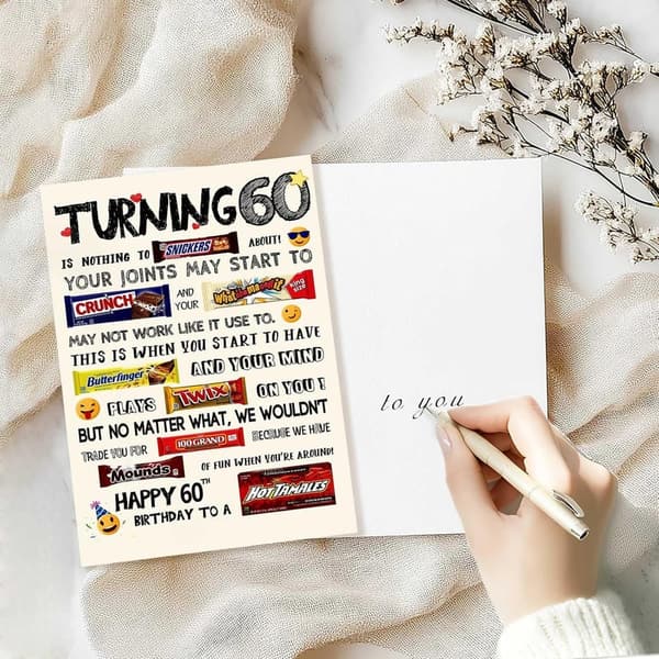 60th Birthday Card for Him or Her - Funny & Unique Gifts