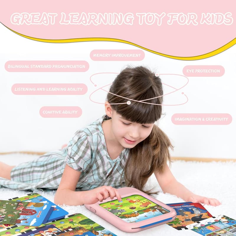 Educational Learning Tablet for Kids - Interactive Alphabet, Colors & Numbers Toy for Ages 2-6