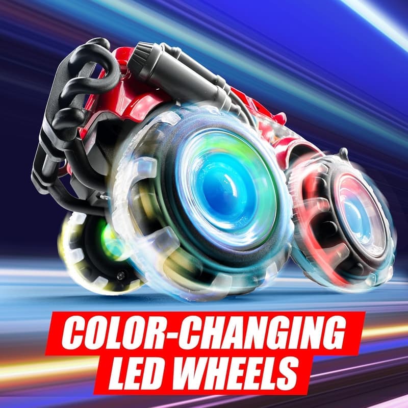 Monster Truck Toy Set with Flashing LED Wheels - Gift for Toddlers