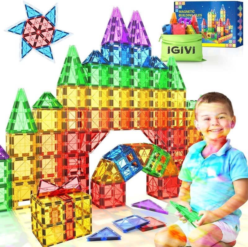STEM Magnetic Building Blocks for Kids 3+ - Birthday Gift