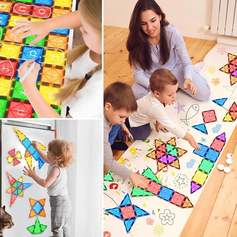 STEM Magnetic Building Blocks for Kids 3+ - Birthday Gift