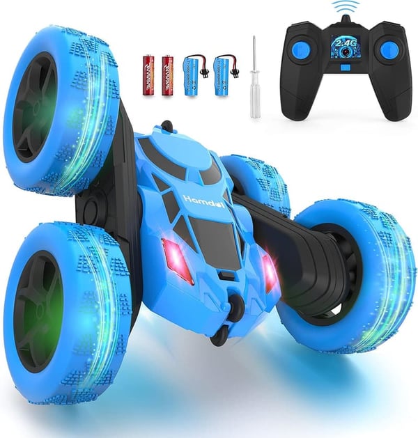 360° Rotating 4WD Remote Control Car - Rechargeable Stunt Toy for Kids