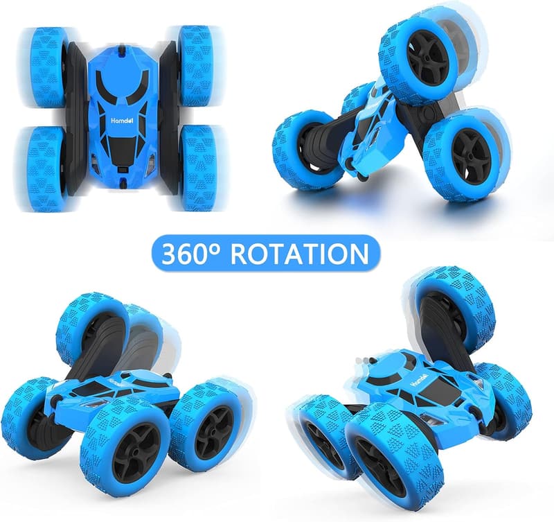 360° Rotating 4WD Remote Control Car - Rechargeable Stunt Toy for Kids