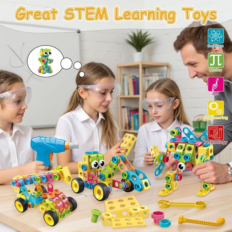 Educational Building Blocks STEM Toys for Kids Age 3+