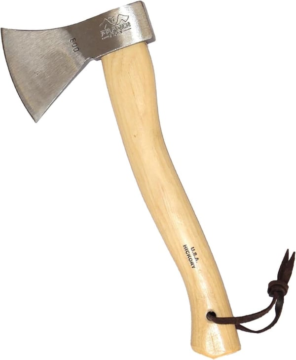 Camping Hatchet - Carbon Steel with Hickory Handle - 14.17