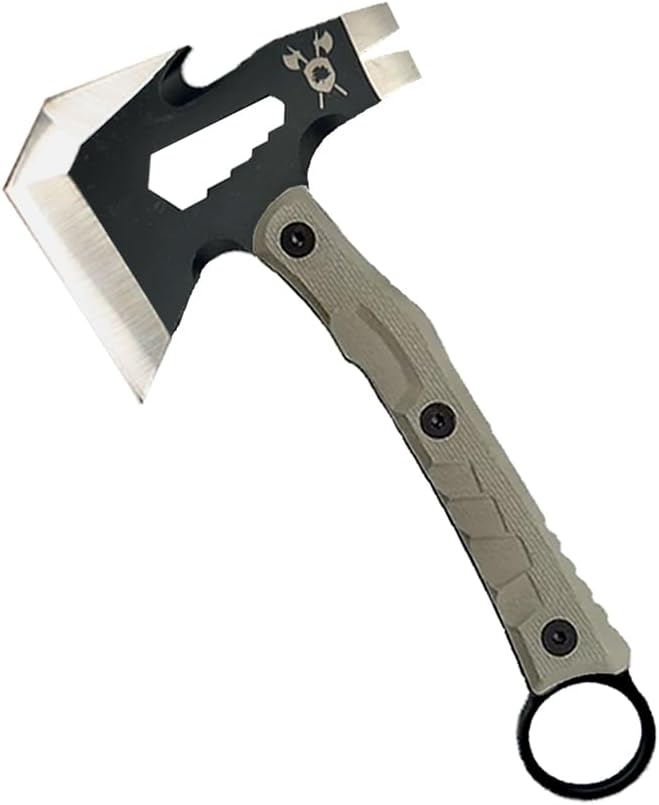 Tactical Hatchet - 9.5” Stainless Steel with Kydex Sheath and Clips
