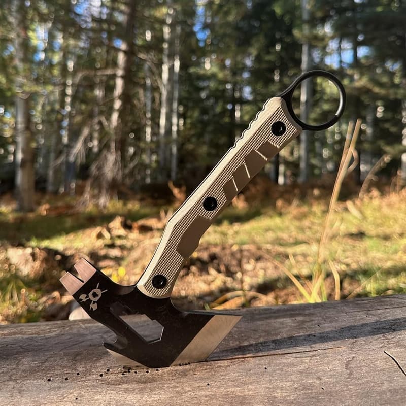 Tactical Hatchet - 9.5” Stainless Steel with Kydex Sheath and Clips