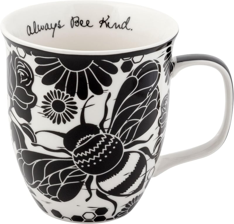 Boho Bee Ceramic Mug - 16 oz for Coffee and Tea
