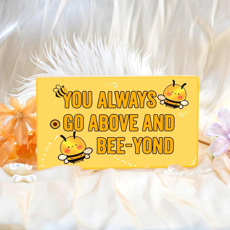 Bee-Themed Acrylic Decor for Women - Inspirational Gift