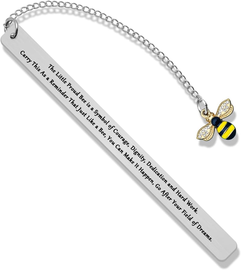 Bee Lover Bookmark Gift for Book Lovers and Teachers