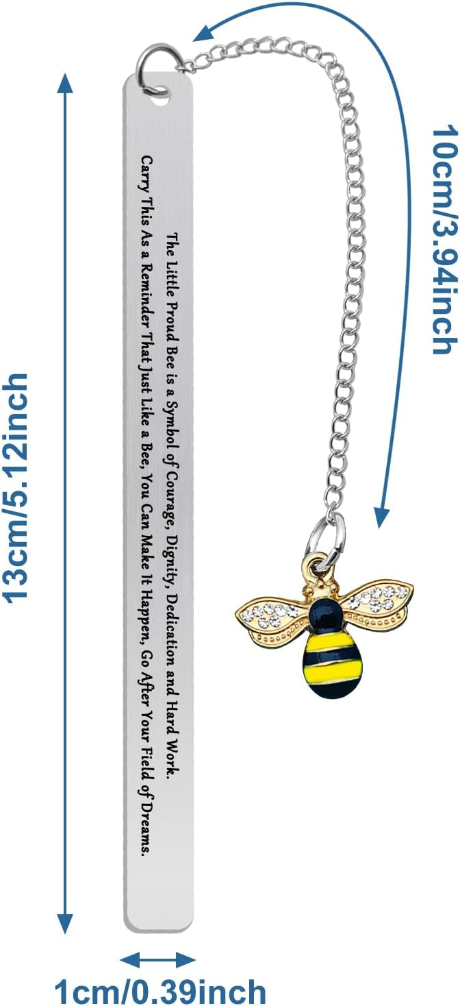 Bee Lover Bookmark Gift for Book Lovers and Teachers