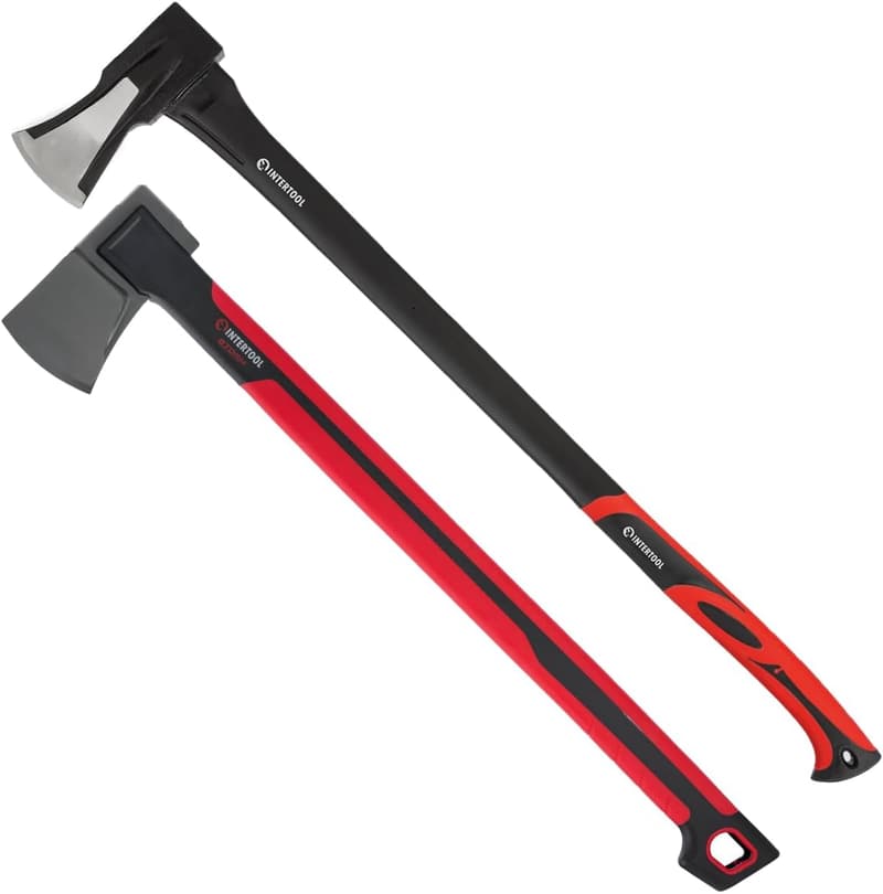 Wood Splitting Maul & Felling Axe Set with Shock Absorbing Handles