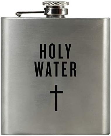 Funny Stainless Steel Hip Flask | 6oz Religious/Athiest Gift