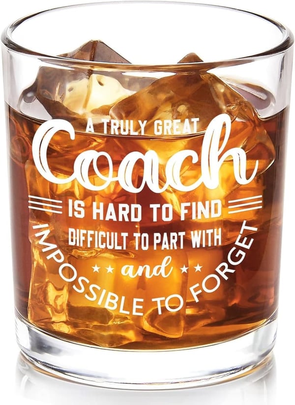 Graduation Gift - Coach Whiskey Glass for Men
