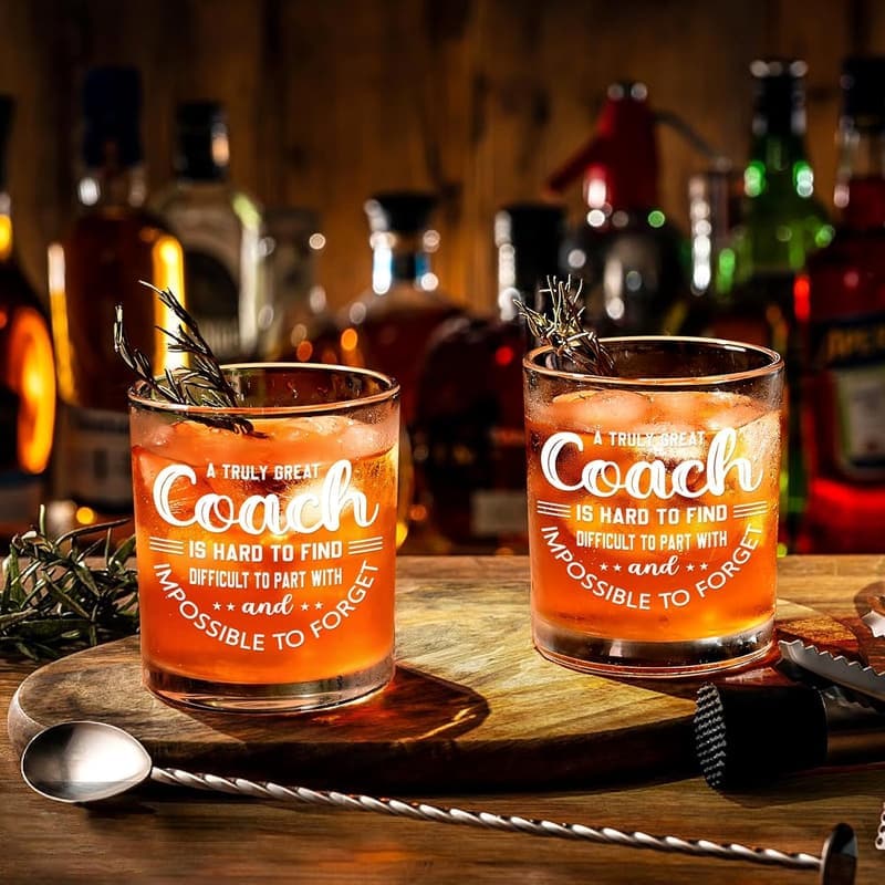 Graduation Gift - Coach Whiskey Glass for Men
