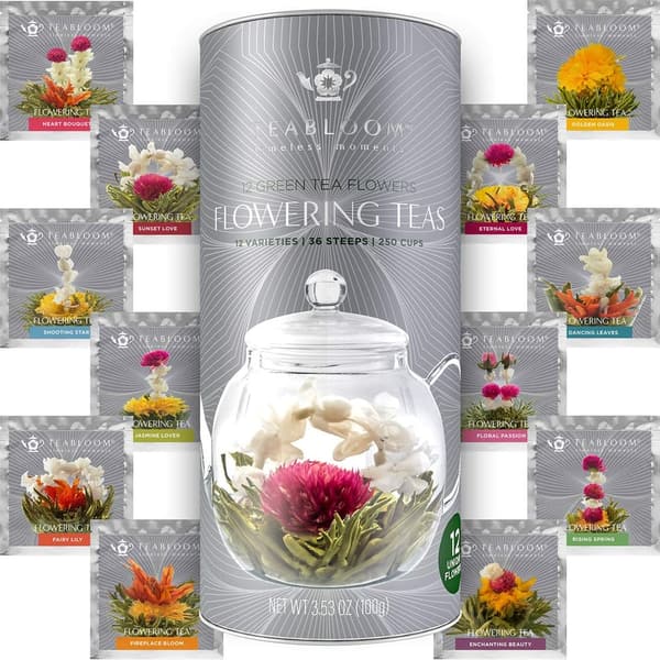 Flowering Tea Gift Set - 12 Unique Hand-Tied Blooming Teas