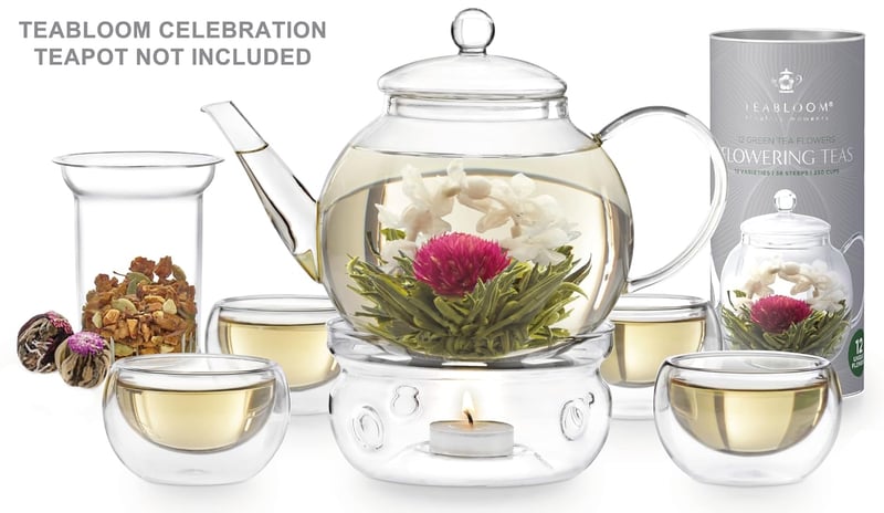 Flowering Tea Gift Set - 12 Unique Hand-Tied Blooming Teas