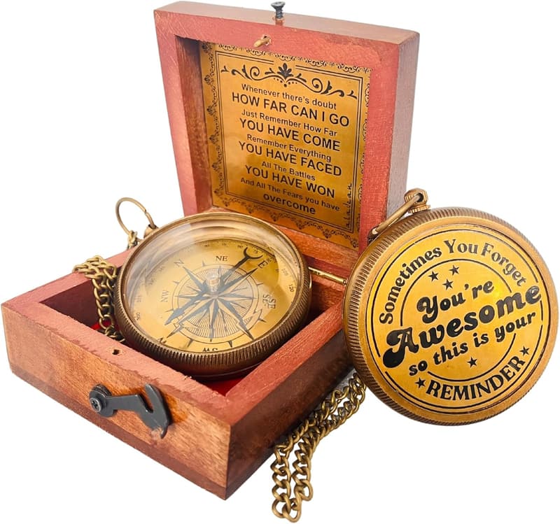 Engraved Compass Gift - 