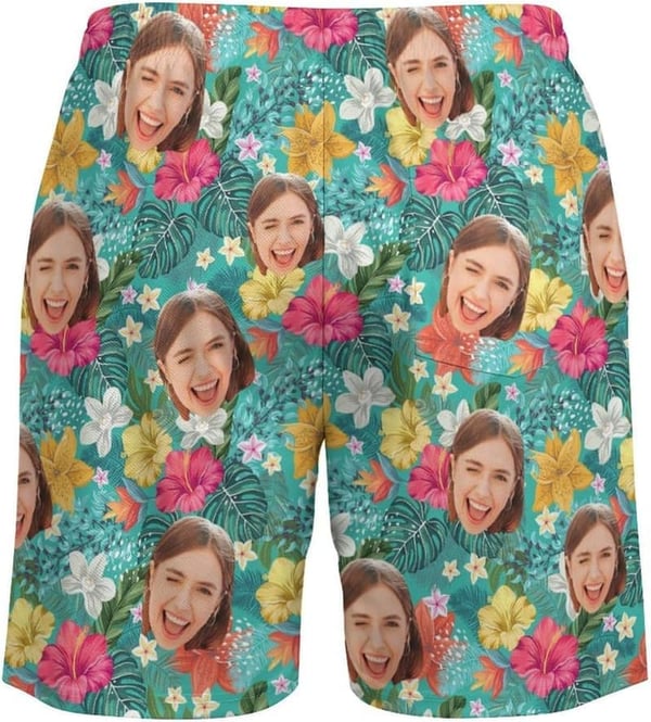 Funny Custom Men's Swim Trunks for Beach Essentials