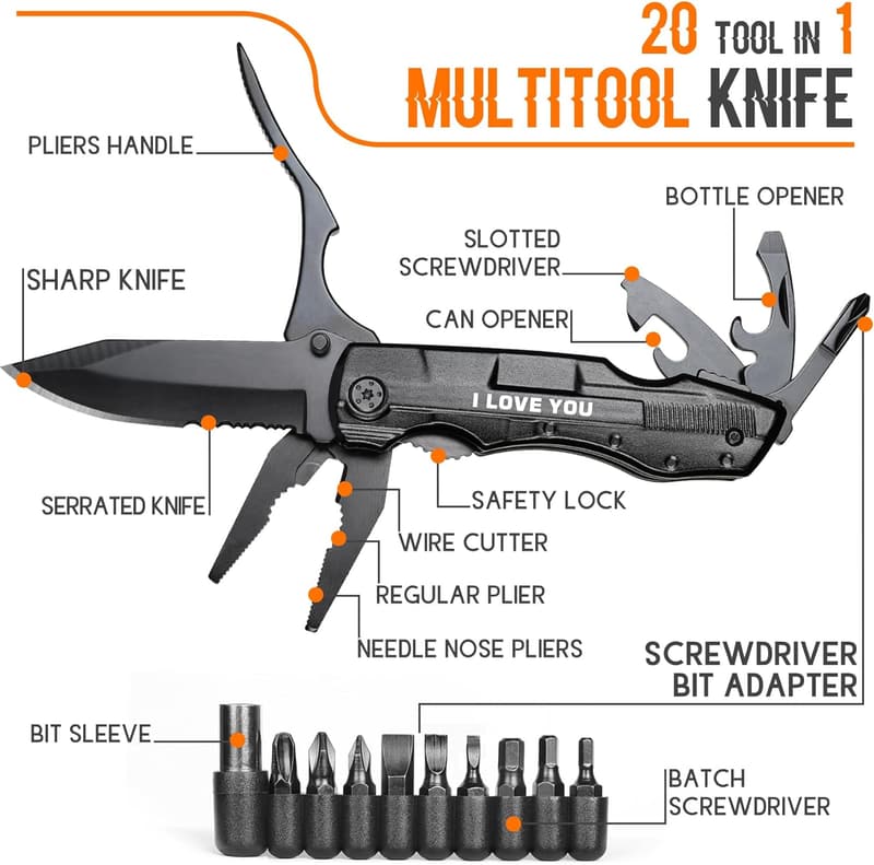 Valentine's Day Multitool Knife - 