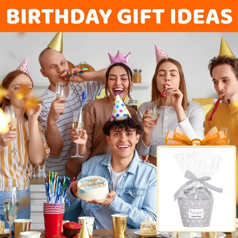 Grey Fuzzy Birthday Socks for Him - Ideal Gift for Dad and Brother