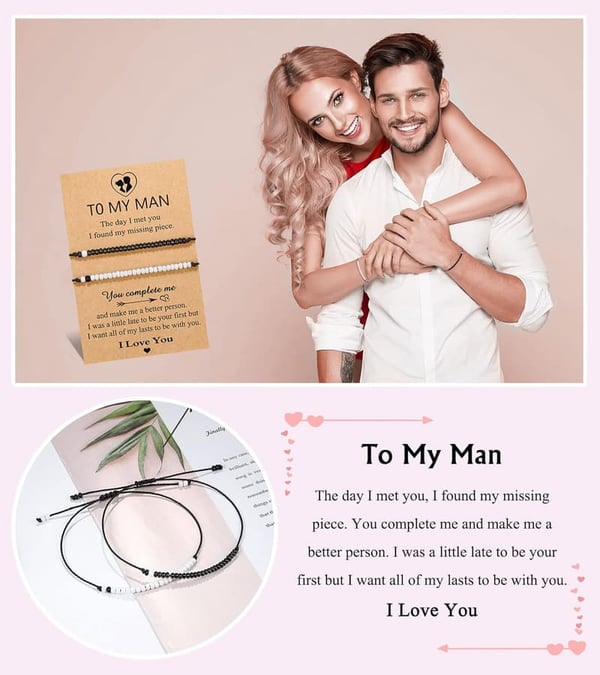 Pinky Promise Matching Bracelets for Couples - Relationship Gifts