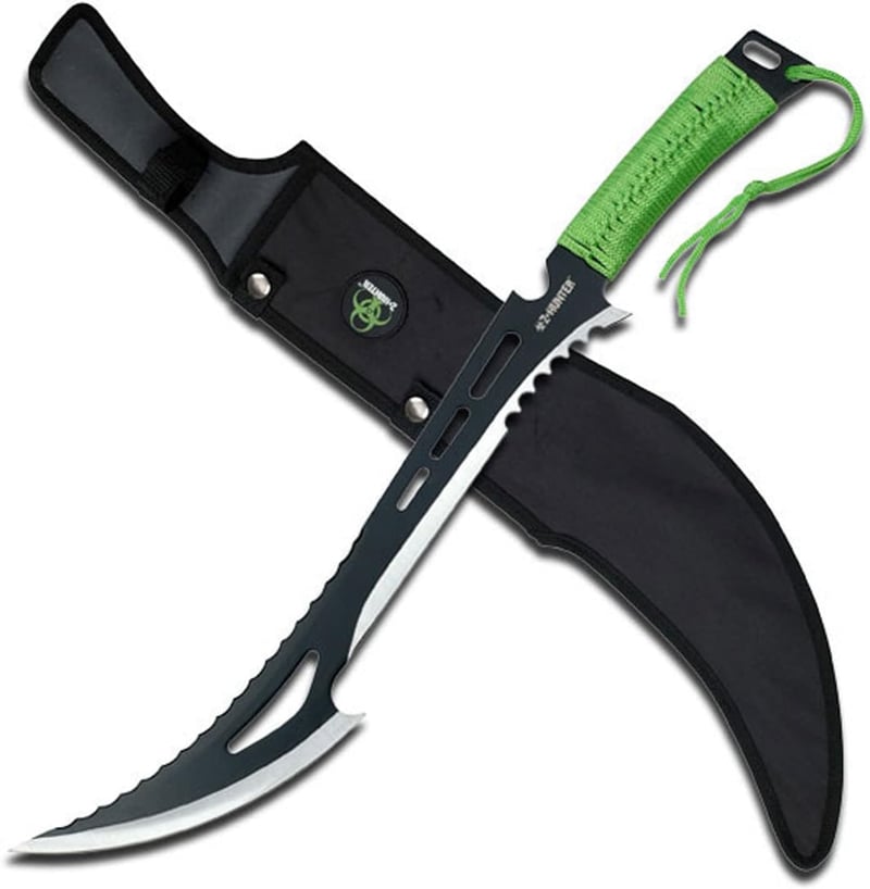 Fantasy Machete with Cord-Wrapped Handle, 23.75-Inch