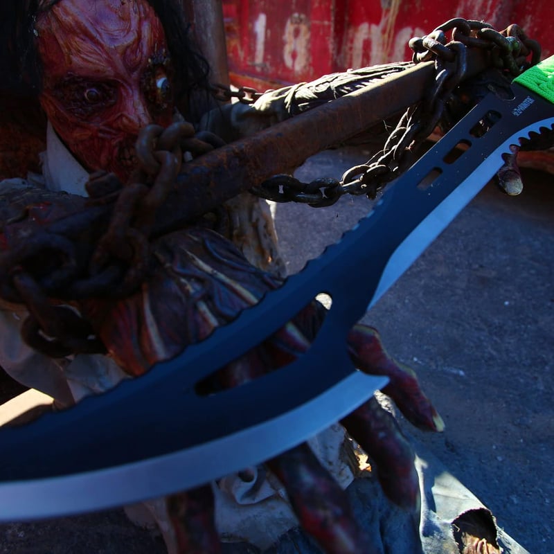 Fantasy Machete with Cord-Wrapped Handle, 23.75-Inch
